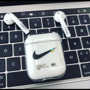Nike Off White Airpod Case Clear